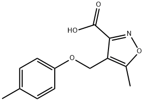 5-METHYL-4-P-TOLYLOXYMETHYL-ISOXAZOLE-3-CARBOXYLIC ACID Struktur