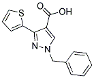 1-BENZYL-3-THIEN-2-YL-1H-PYRAZOLE-4-CARBOXYLIC ACID Struktur