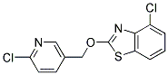 4-CHLORO-2-(6-CHLORO-PYRIDIN-3-YLMETHOXY)-BENZOTHIAZOLE Struktur