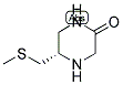 (S)-5-METHYLSULFANYLMETHYL-PIPERAZIN-2-ONE Struktur