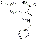 1-BENZYL-3-(4-CHLOROPHENYL)-1H-PYRAZOLE-4-CARBOXYLIC ACID Struktur