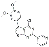 4-CHLORO-5-(3,4-DIMETHOXYPHENYL)-2-PYRIDIN-3-YLTHIENO[2,3-D]PYRIMIDINE Struktur