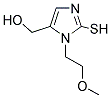 [2-MERCAPTO-3-(2-METHOXY-ETHYL)-3H-IMIDAZOL-4-YL]-METHANOL Struktur