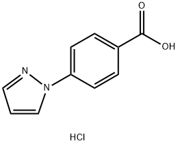 4-(1H-PYRAZOL-1-YL)BENZOIC ACID HYDROCHLORIDE Struktur