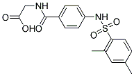 [(4-[[(2,4-DIMETHYLPHENYL)SULFONYL]AMINO]BENZOYL)AMINO]ACETIC ACID Struktur