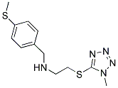 N-(2-((1-METHYL-1H-TETRAZOL-5-YL)THIO)ETHYL)-N-(4-(METHYLTHIO)BENZYL)AMINE Struktur