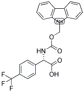 (S)-[(9H-FLUOREN-9-YLMETHOXYCARBONYLAMINO)]-(4-TRIFLUOROMETHYL-PHENYL)-ACETIC ACID Struktur