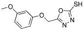 5-[(3-METHOXYPHENOXY)METHYL]-1,3,4-OXADIAZOLE-2-THIOL Struktur