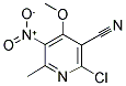 6-CHLORO-5-CYANO-4-METHOXY-2-METHYL-3-NITROPYRIDINE Struktur