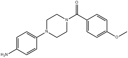 4-[4-(4-METHOXYBENZOYL)PIPERAZIN-1-YL]ANILINE Struktur