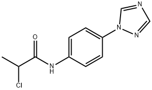 2-CHLORO-N-(4-[1,2,4]TRIAZOL-1-YL-PHENYL)-PROPIONAMIDE Struktur