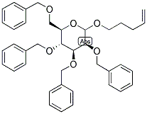 PENT-4-ENYL-2,3,4,6-TETRA-O-BENZYL-D-MANNOPYRANOSIDE Struktur