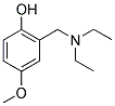 2-[(DIETHYLAMINO)METHYL]-4-METHOXYPHENOL Struktur