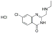 7-CHLORO-2-[(ETHYLAMINO)METHYL]QUINAZOLIN-4(3H)-ONE HYDROCHLORIDE Struktur