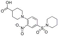 1-[2-NITRO-4-(PIPERIDIN-1-YLSULFONYL)PHENYL]PIPERIDINE-4-CARBOXYLIC ACID Struktur