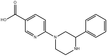 6-(3-PHENYL-PIPERAZIN-1-YL)-NICOTINIC ACID Struktur