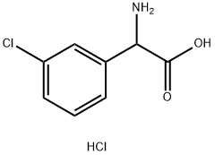 AMINO-(3-CHLORO-PHENYL)-ACETIC ACID HCL Struktur