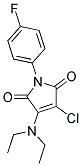 3-CHLORO-4-(DIETHYLAMINO)-1-(4-FLUOROPHENYL)-1H-PYRROLE-2,5-DIONE Struktur