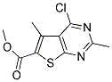 METHYL 4-CHLORO-2,5-DIMETHYLTHIENO[2,3-D]PYRIMIDINE-6-CARBOXYLATE Struktur