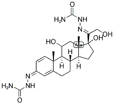 1,4-DIENE-3,20-DIONE-3,20-SEMICARBAZIDE-11,17A,21-TRIHYDROXYPRENA Struktur