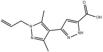 1'-ALLYL-3',5'-DIMETHYL-1H,1'H-3,4'-BIPYRAZOLE-5-CARBOXYLIC ACID Struktur