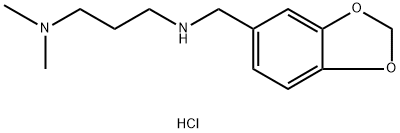 N'-BENZO[1,3]DIOXOL-5-YLMETHYL-N,N-DIMETHYL-PROPANE-1,3-DIAMINE DIHYDROCHLORIDE Struktur