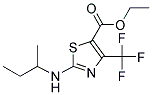 2-SEC-BUTYLAMINO-4-TRIFLUOROMETHYL-THIAZOLE-5-CARBOXYLIC ACID ETHYL ESTER Struktur