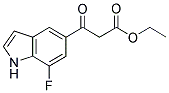 3-(7-FLUORO-1H-INDOL-5-YL)-3-OXO-PROPIONIC ACID ETHYL ESTER Struktur