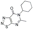 6-CYCLOHEXYL-5-METHYL[1,2,3]THIADIAZOLO[5,4-D]PYRIMIDIN-7(6H)-ONE Struktur