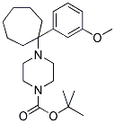 4-[1-(3-METHOXY-PHENYL)-CYCLOHEPTYL]-PIPERAZINE-1-CARBOXYLIC ACID TERT-BUTYL ESTER Struktur