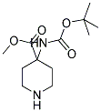 4-N-BOC-AMINO-PIPERIDINE-4-CARBOXYLIC ACID METHYL ESTER Struktur