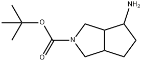 4-AMINO-HEXAHYDRO-CYCLOPENTA[C]PYRROLE-2-CARBOXYLIC ACID TERT-BUTYL ESTER Struktur