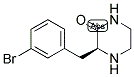 (S)-3-(3-BROMO-BENZYL)-PIPERAZIN-2-ONE Struktur