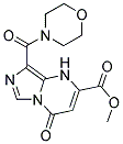 METHYL 8-(MORPHOLIN-4-YLCARBONYL)-4-OXO-1,4-DIHYDROIMIDAZO[1,5-A]PYRIMIDINE-2-CARBOXYLATE Struktur