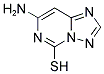 7-AMINO[1,2,4]TRIAZOLO[1,5-C]PYRIMIDINE-5-THIOL Struktur