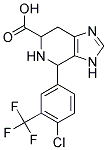 4-(4-CHLORO-3-TRIFLUOROMETHYL-PHENYL)-4,5,6,7-TETRAHYDRO-3H-IMIDAZO[4, 5-C]PYRIDINE-6-CARBOXYLIC ACID Struktur