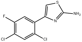 4-(2,4-DICHLORO-5-FLUORO-PHENYL)-THIAZOL-2-YLAMINE Struktur