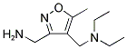 N-([3-(AMINOMETHYL)-5-METHYL-4-ISOXAZOLYL]METHYL)-N-ETHYLETHANAMINE Struktur