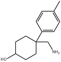 4-(AMINOMETHYL)-4-P-TOLYLCYCLOHEXANOL Struktur