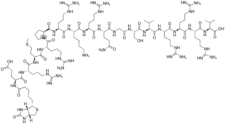 BIOTIN-ERMRPRKRQGSVRRRV Struktur