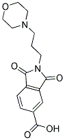 2-(3-MORPHOLIN-4-YLPROPYL)-1,3-DIOXOISOINDOLINE-5-CARBOXYLIC ACID Struktur