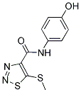 N-(4-HYDROXYPHENYL)-5-(METHYLTHIO)-1,2,3-THIADIAZOLE-4-CARBOXAMIDE Struktur