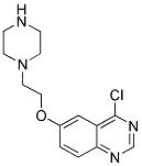 4-CHLORO-6-(2-PIPERAZIN-1-YL-ETHOXY)-QUINAZOLINE Struktur