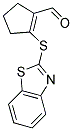 2-(1,3-BENZOTHIAZOL-2-YLTHIO)CYCLOPENT-1-ENE-1-CARBALDEHYDE Struktur