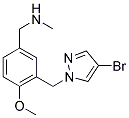 (3-[(4-BROMO-1H-PYRAZOL-1-YL)METHYL]-4-METHOXYBENZYL)METHYLAMINE Struktur