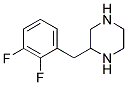 2-(2,3-DIFLUORO-BENZYL)-PIPERAZINE Struktur