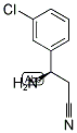 (R)-3-AMINO-3-(3-CHLOROPHENYL)PROPANENITRILE Struktur