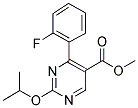 METHYL-2-ISOPROPOXY-4-(2-FLUOROPHENYL)-5-PYRIMIDINE CARBOXYLATE Struktur