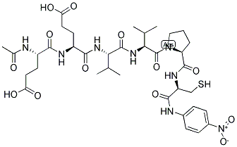 AC-GLU-GLU-VAL-VAL-PRO-CYS-PNA Struktur