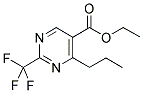 ETHYL-2-TRIFLUOROMETHYL-4-PROPYL-5-PYRIMIDINE CARBOXYLATE Struktur